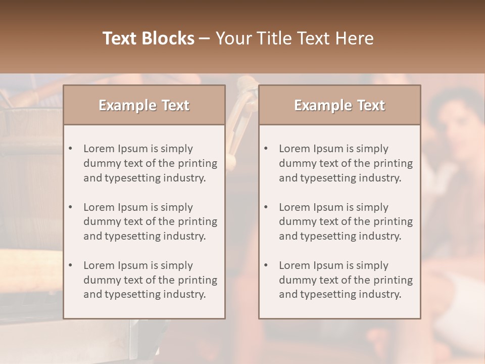 A Group Of Women Sitting In A Sauna PowerPoint Template