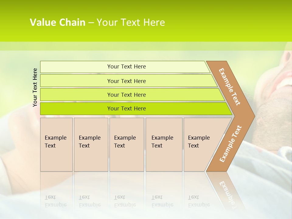A Man And A Woman Laying On The Grass PowerPoint Template