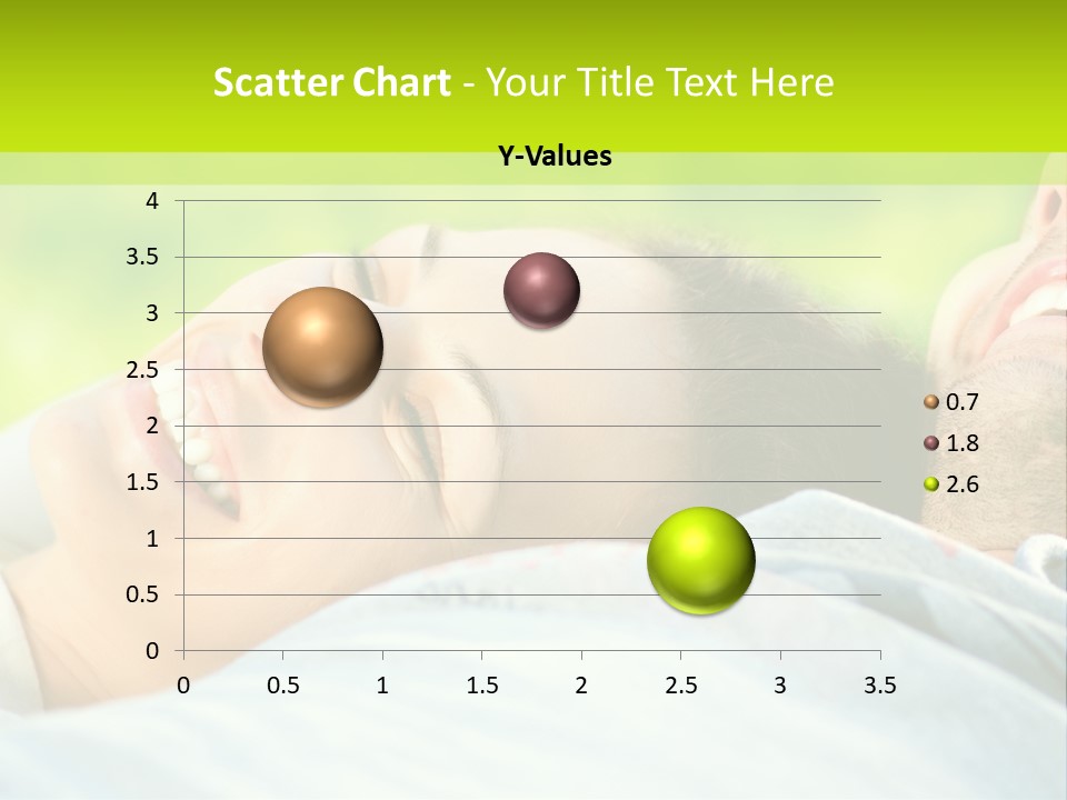 A Man And A Woman Laying On The Grass PowerPoint Template