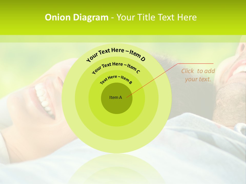 A Man And A Woman Laying On The Grass PowerPoint Template