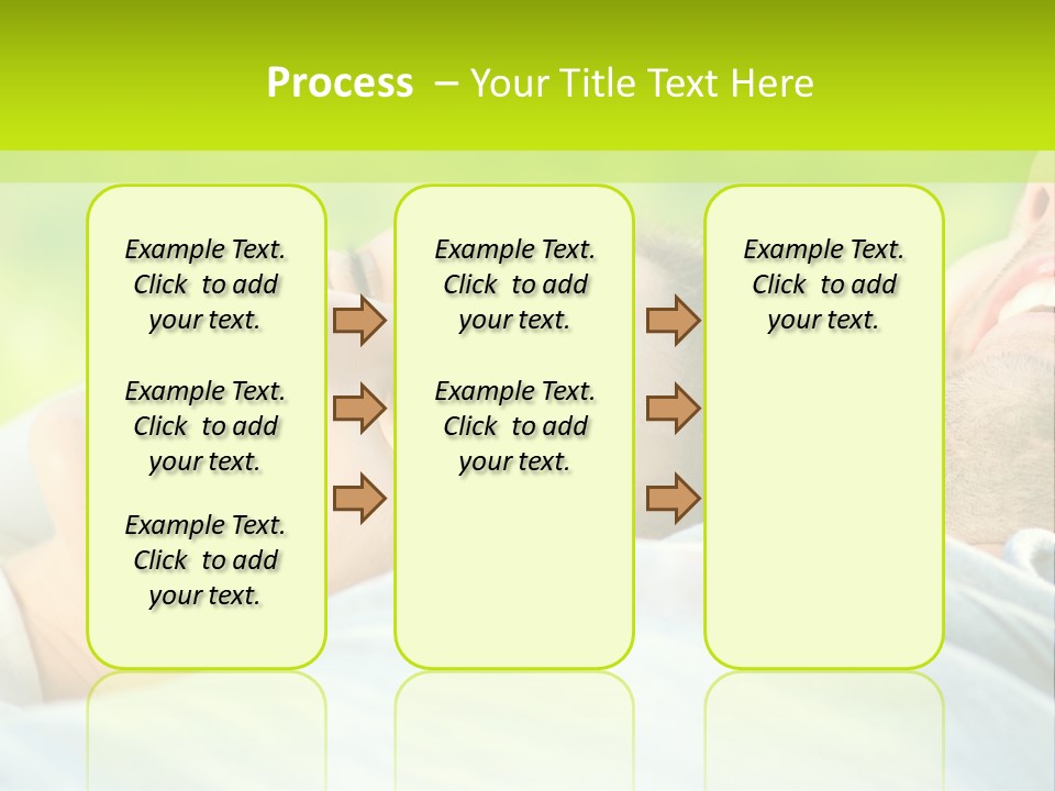 A Man And A Woman Laying On The Grass PowerPoint Template