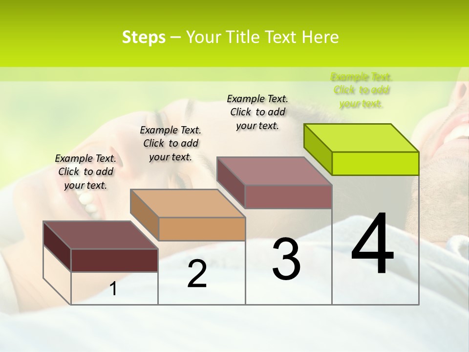 A Man And A Woman Laying On The Grass PowerPoint Template