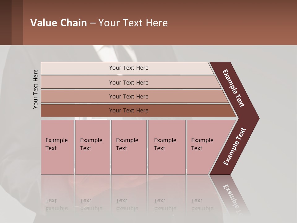 A Man In A Suit Holding A Tablet With A Chart On It PowerPoint Template