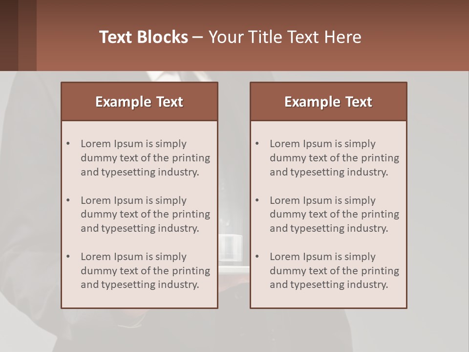 A Man In A Suit Holding A Tablet With A Chart On It PowerPoint Template