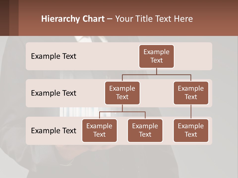 A Man In A Suit Holding A Tablet With A Chart On It PowerPoint Template