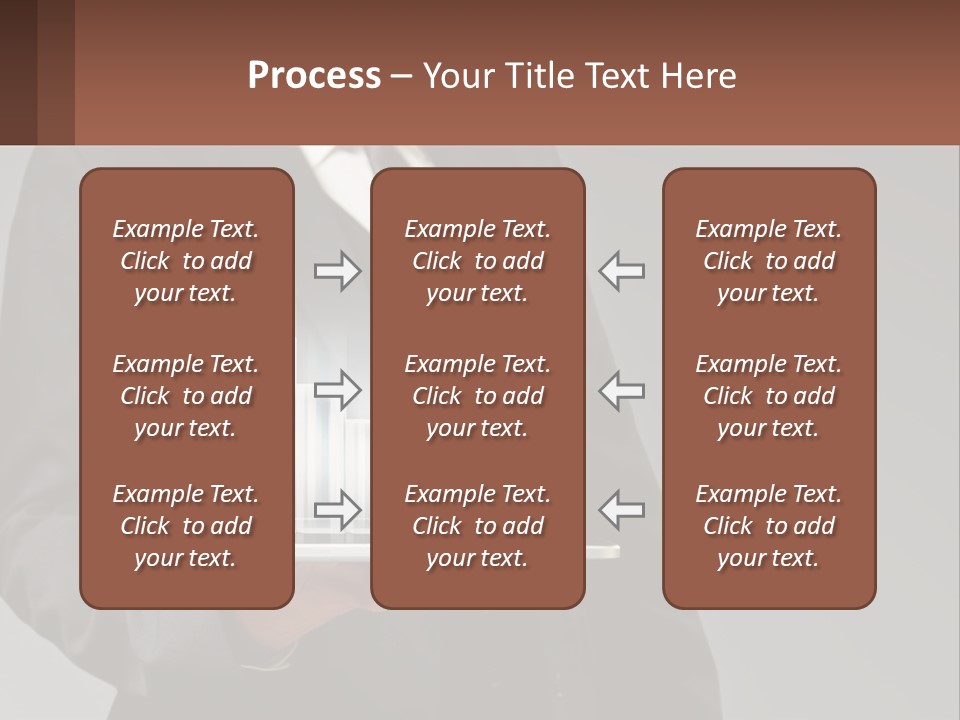 A Man In A Suit Holding A Tablet With A Chart On It PowerPoint Template