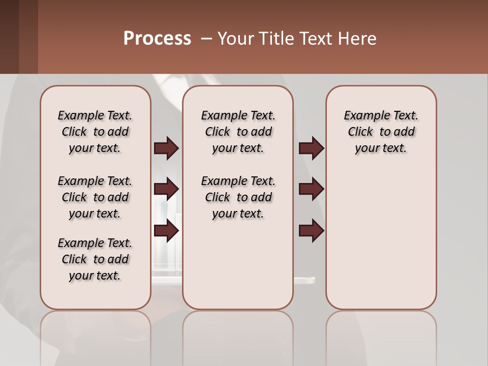 A Man In A Suit Holding A Tablet With A Chart On It PowerPoint Template