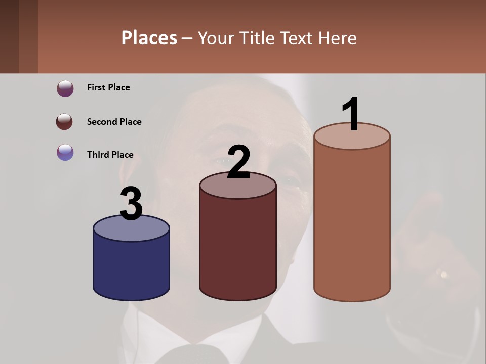 A Man In A Suit Giving A Presentation PowerPoint Template