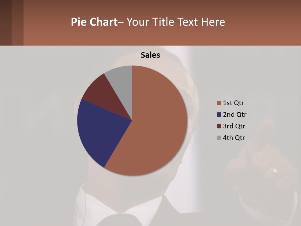 A Man In A Suit Giving A Presentation PowerPoint Template