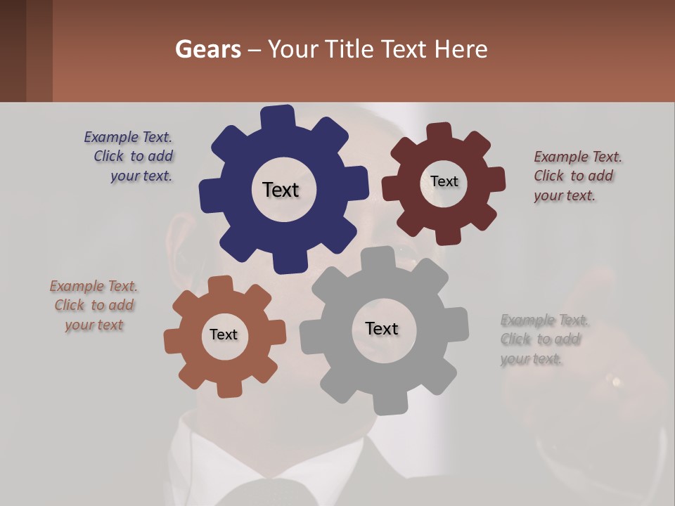 A Man In A Suit Giving A Presentation PowerPoint Template