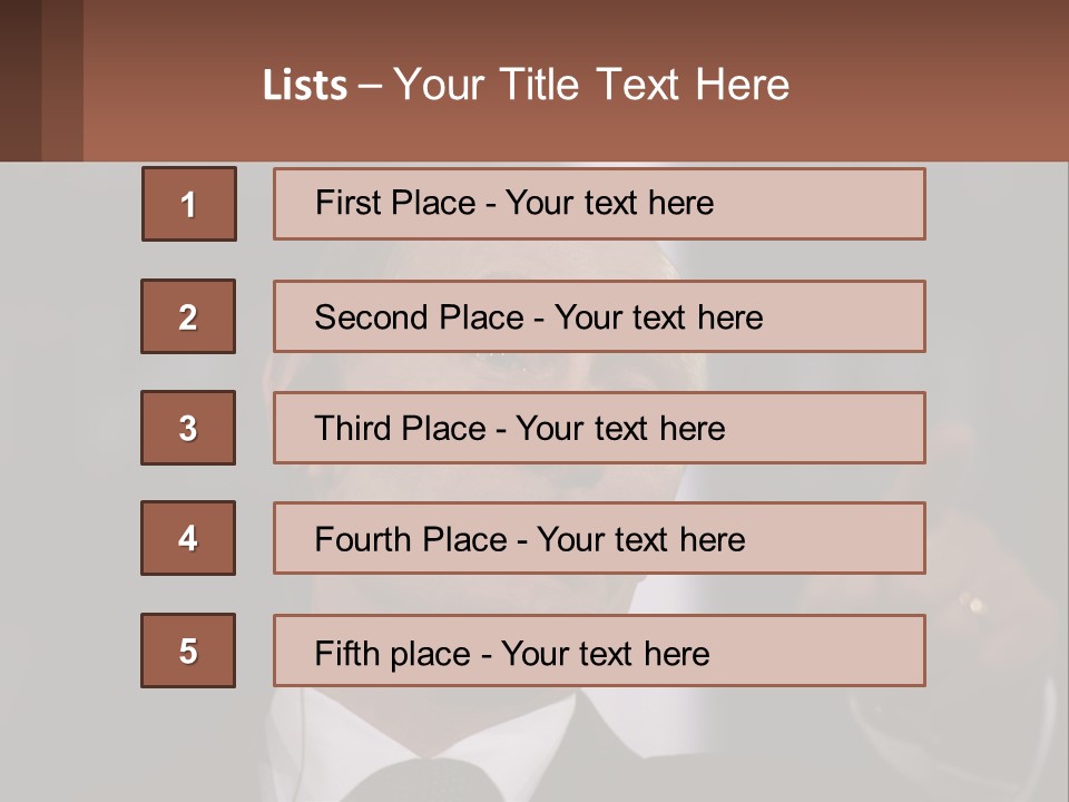A Man In A Suit Giving A Presentation PowerPoint Template