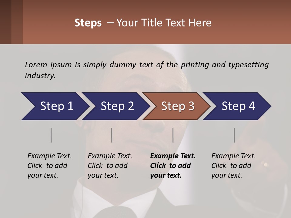 A Man In A Suit Giving A Presentation PowerPoint Template