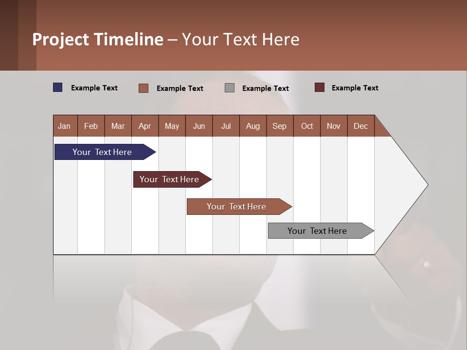 A Man In A Suit Giving A Presentation PowerPoint Template