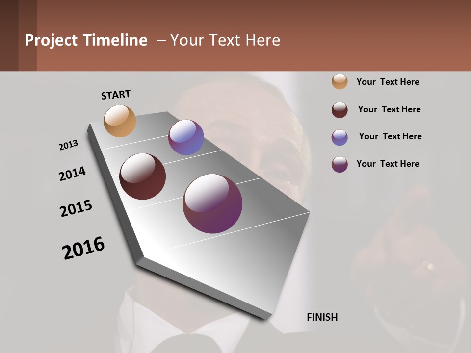 A Man In A Suit Giving A Presentation PowerPoint Template