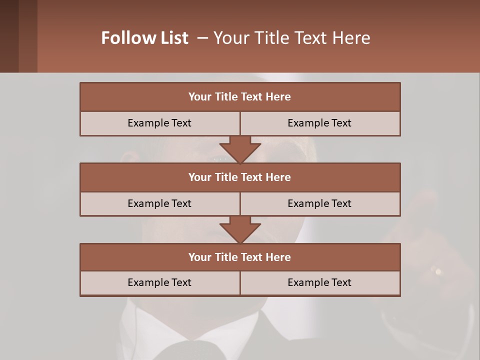 A Man In A Suit Giving A Presentation PowerPoint Template