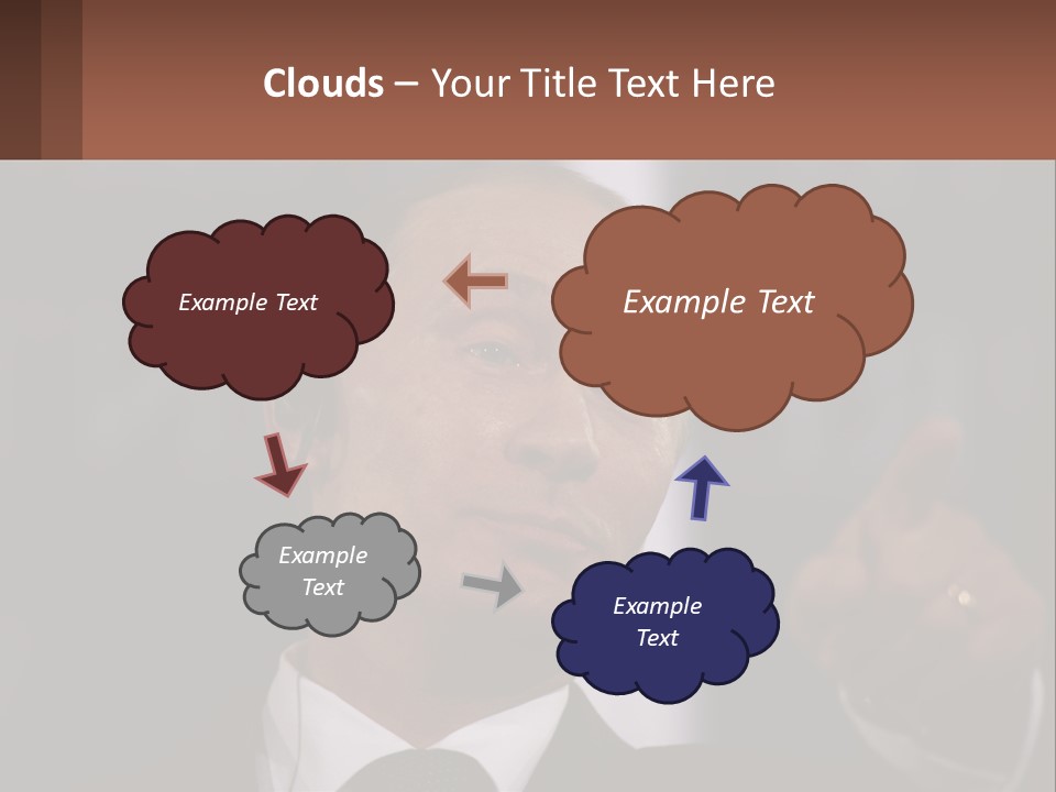 A Man In A Suit Giving A Presentation PowerPoint Template