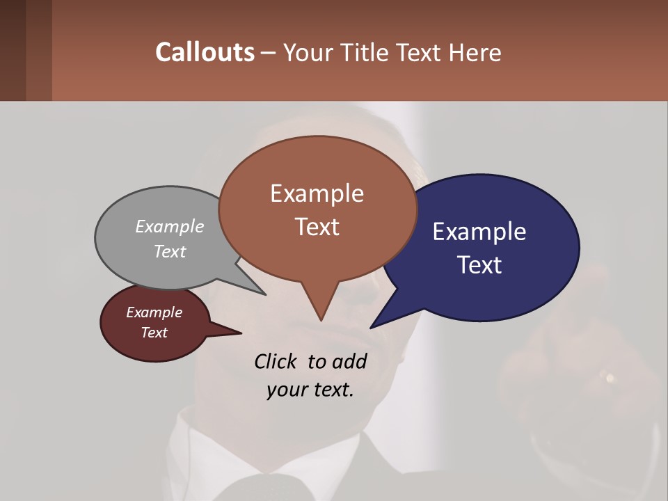 A Man In A Suit Giving A Presentation PowerPoint Template