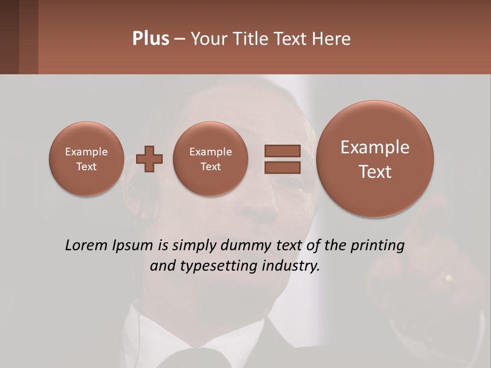 A Man In A Suit Giving A Presentation PowerPoint Template