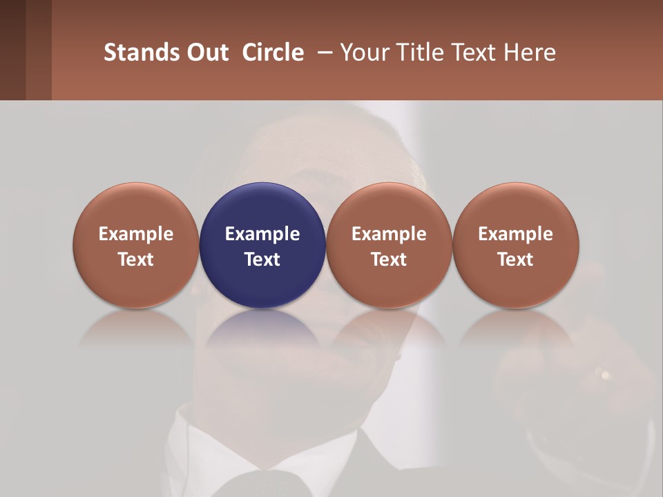 A Man In A Suit Giving A Presentation PowerPoint Template