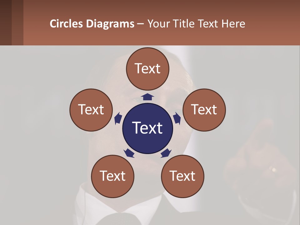 A Man In A Suit Giving A Presentation PowerPoint Template