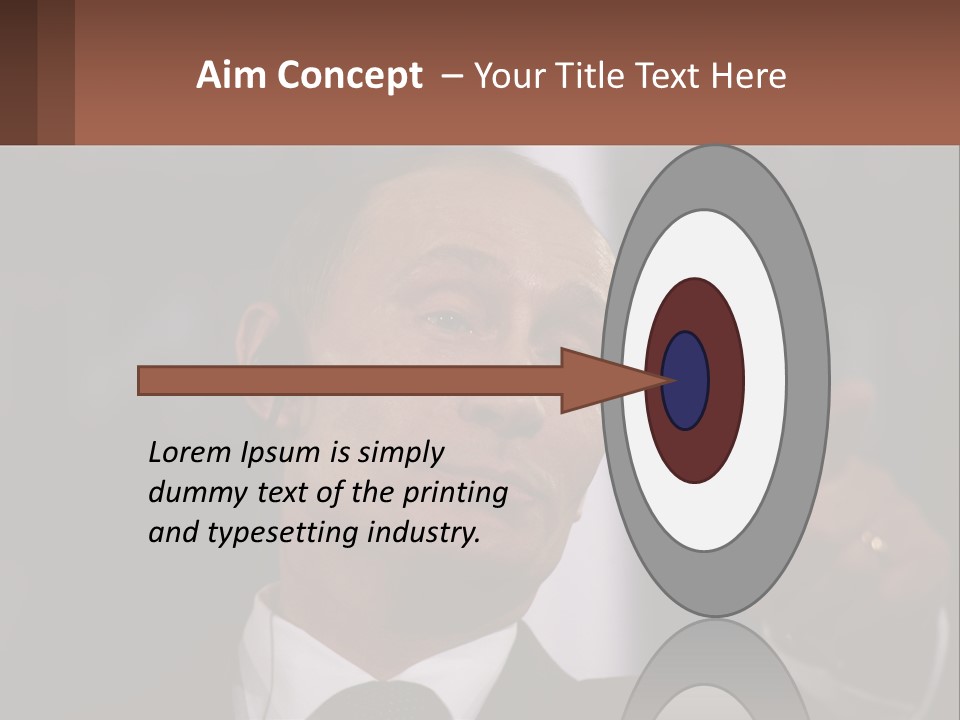 A Man In A Suit Giving A Presentation PowerPoint Template