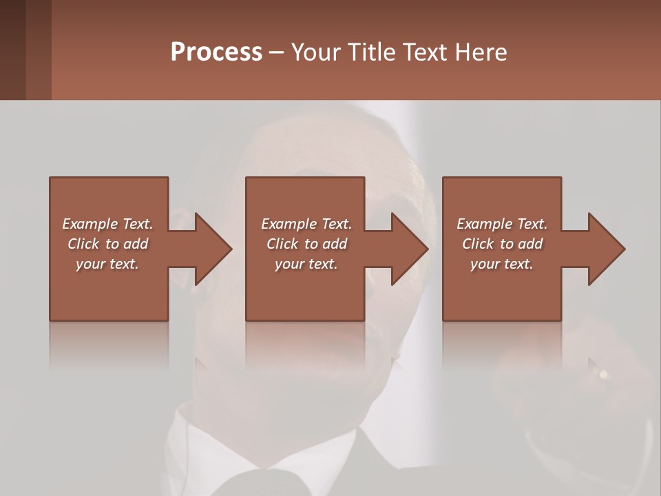 A Man In A Suit Giving A Presentation PowerPoint Template