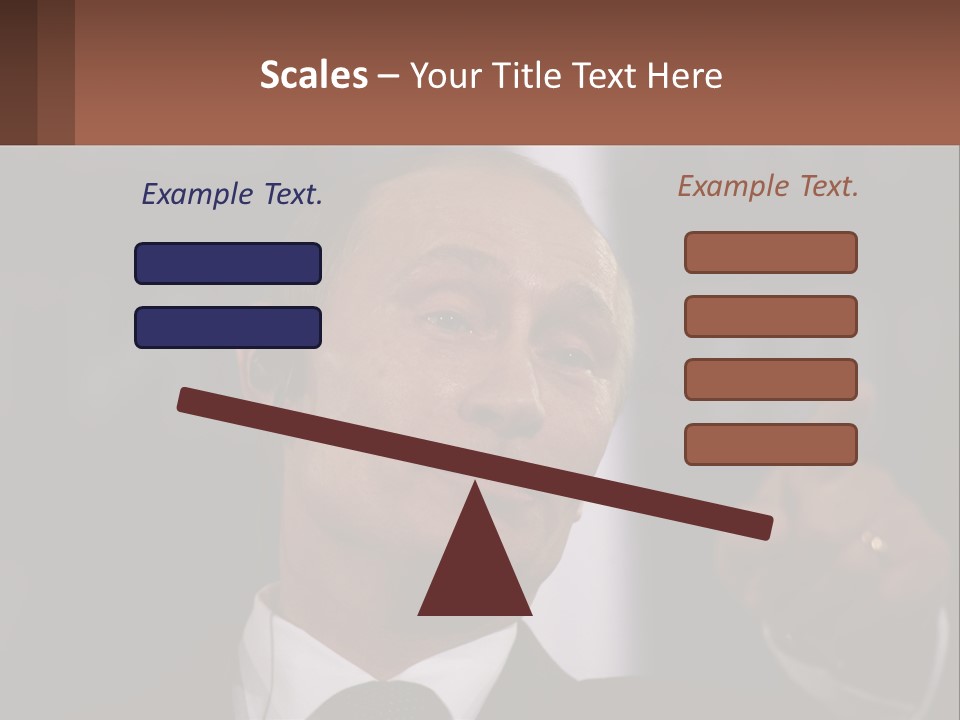 A Man In A Suit Giving A Presentation PowerPoint Template