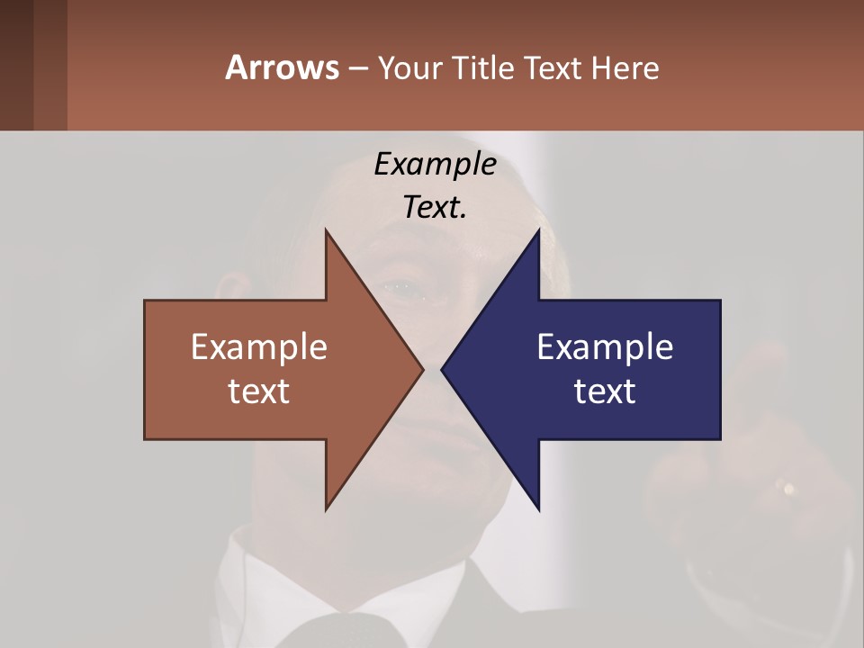 A Man In A Suit Giving A Presentation PowerPoint Template