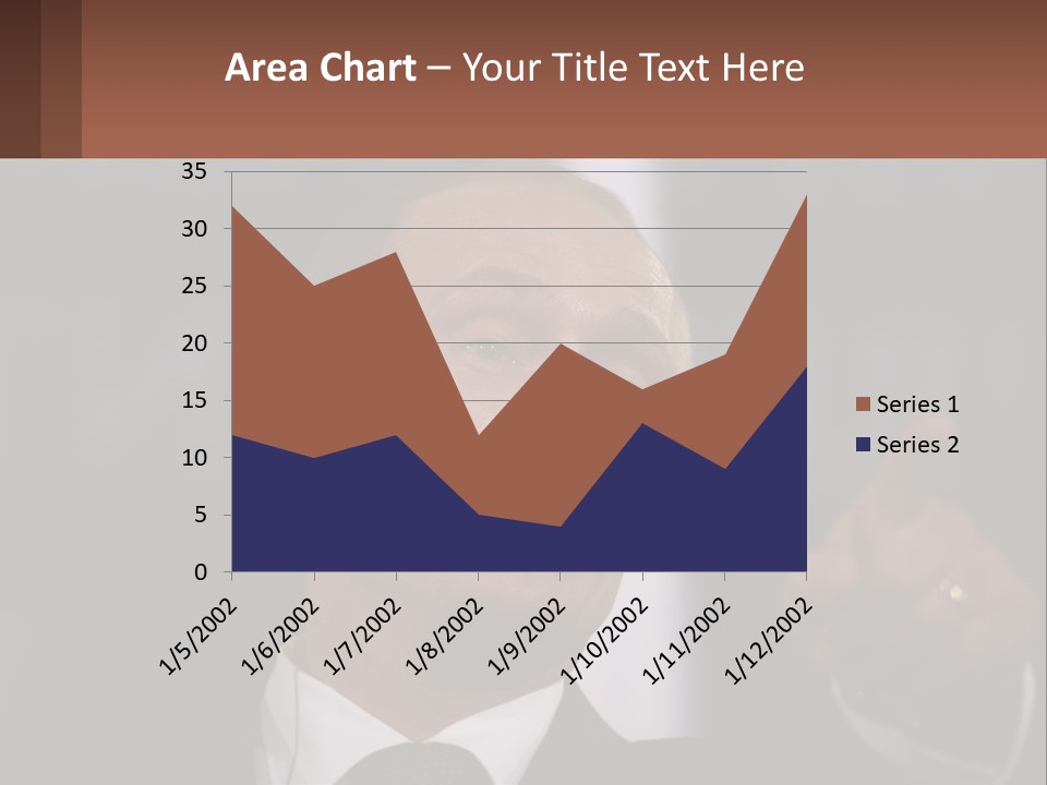 A Man In A Suit Giving A Presentation PowerPoint Template