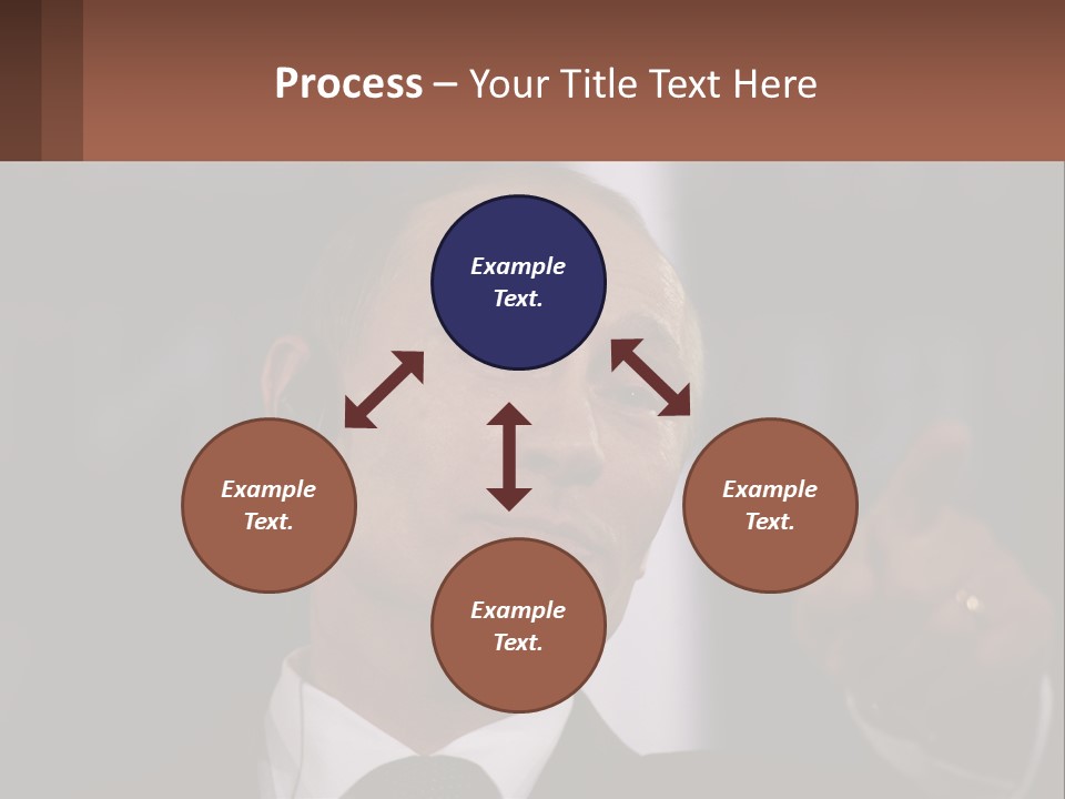 A Man In A Suit Giving A Presentation PowerPoint Template
