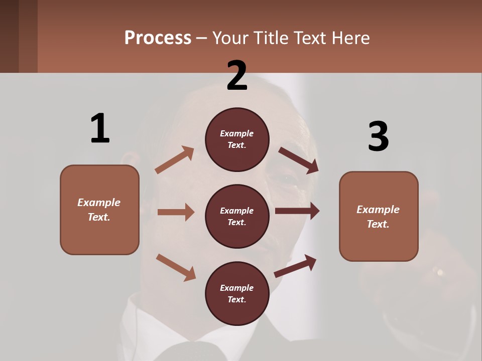 A Man In A Suit Giving A Presentation PowerPoint Template