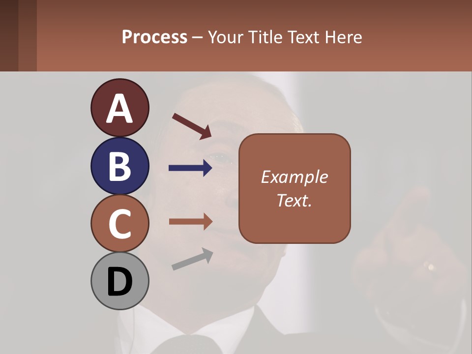 A Man In A Suit Giving A Presentation PowerPoint Template
