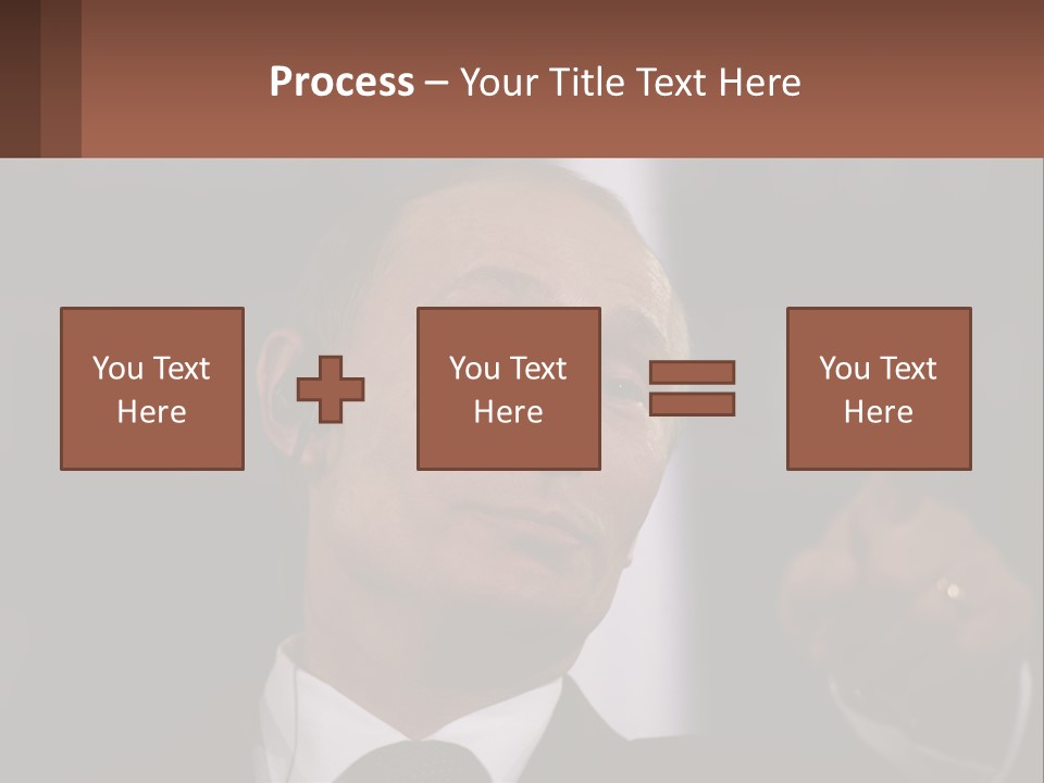 A Man In A Suit Giving A Presentation PowerPoint Template