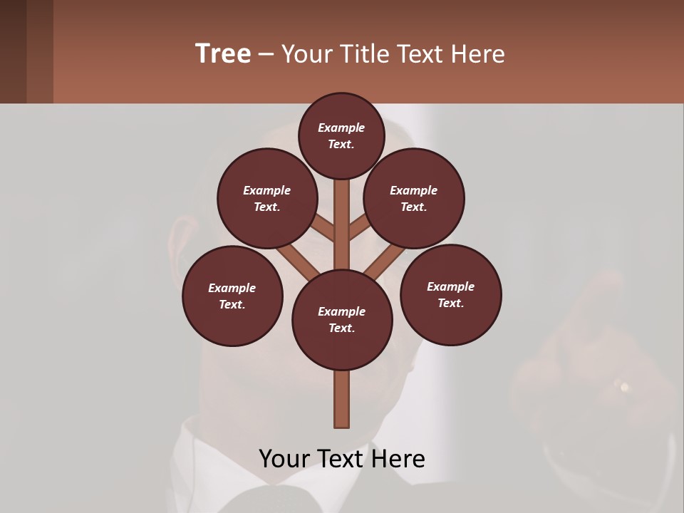 A Man In A Suit Giving A Presentation PowerPoint Template