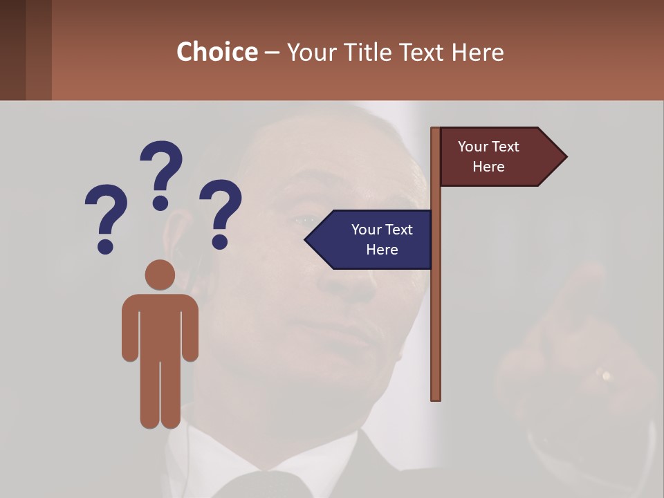 A Man In A Suit Giving A Presentation PowerPoint Template