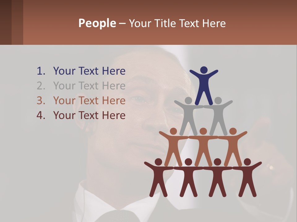 A Man In A Suit Giving A Presentation PowerPoint Template