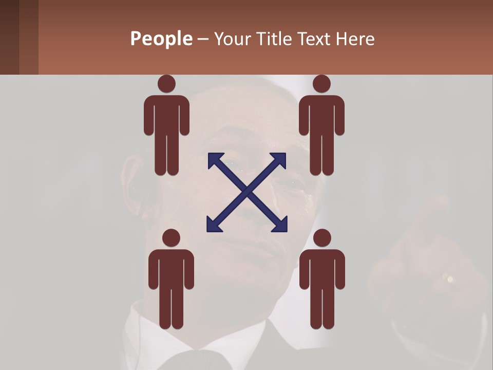 A Man In A Suit Giving A Presentation PowerPoint Template