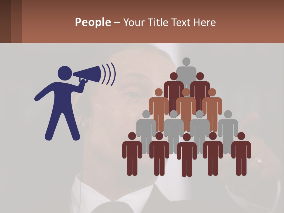 A Man In A Suit Giving A Presentation PowerPoint Template