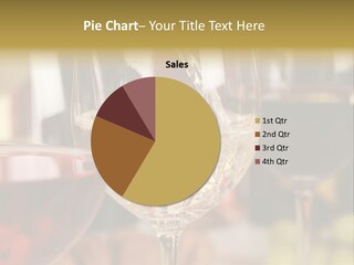 A Group Of Wine Glasses Filled With White And Red Wine PowerPoint Template