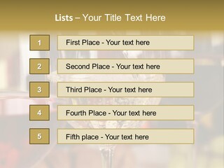 A Group Of Wine Glasses Filled With White And Red Wine PowerPoint Template