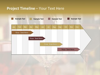 A Group Of Wine Glasses Filled With White And Red Wine PowerPoint Template