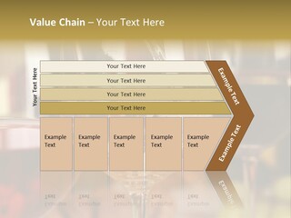 A Group Of Wine Glasses Filled With White And Red Wine PowerPoint Template