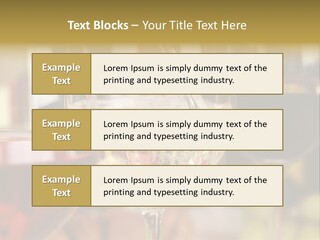 A Group Of Wine Glasses Filled With White And Red Wine PowerPoint Template