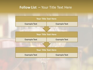 A Group Of Wine Glasses Filled With White And Red Wine PowerPoint Template