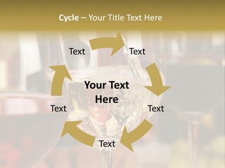 A Group Of Wine Glasses Filled With White And Red Wine PowerPoint Template