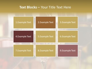 A Group Of Wine Glasses Filled With White And Red Wine PowerPoint Template