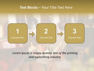 A Group Of Wine Glasses Filled With White And Red Wine PowerPoint Template