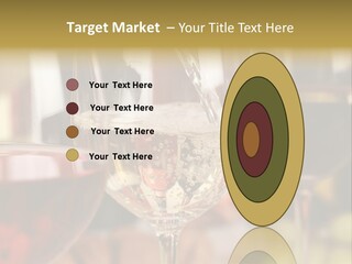 A Group Of Wine Glasses Filled With White And Red Wine PowerPoint Template