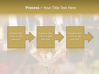 A Group Of Wine Glasses Filled With White And Red Wine PowerPoint Template