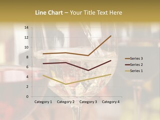 A Group Of Wine Glasses Filled With White And Red Wine PowerPoint Template